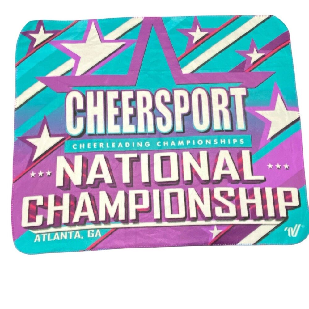 Cheersport National Championship 50x60 Blanket Atlanta GA Throw Cheerleading